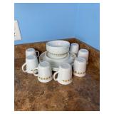 Corelle Butterfly Gold Dinnerware Set
