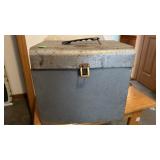 Galvanized Metal File Box with Latch