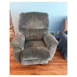 La-Z-Boy Gray Tweed Fabric Manual Recliner Chair