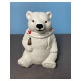 Ceramic Polar Bear Cookie Jar