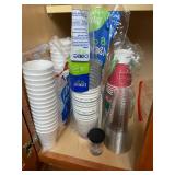 Disposable Cups, Plates & Cutlery Lot