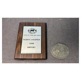 1995 Hesston NFR Buckle & Beef Show Plaque
