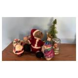Christmas Figures, Snow Globe & Tree