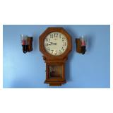 D&A Regulator Clock & Wall Sconces