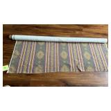 Roll of Striped Paisley Decorator Fabric