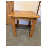 Oak Square Side Table End Accent Table 24x24'