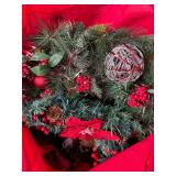 Decorated Christmas Wreaths & Greenery