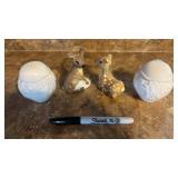 Ceramic Salt & Pepper Shakers (2 Pairs)
