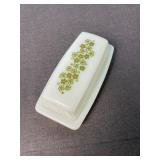 Pyrex Spring Blossom Green Butter Dish