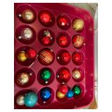 Christmas Ornament Storage Box & Ornaments