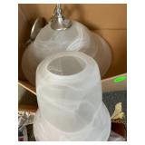 Frosted Swirl Glass Pendant Light