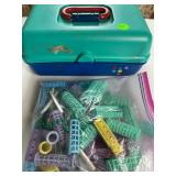 Hair Rollers, Curlers & Clips w/ Case