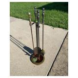 Fireplace Tool Set w/ Stand