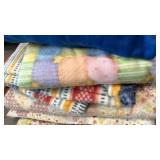 Patchwork Quilts & Blanket Lot