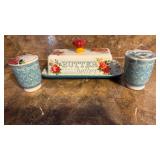 Pioneer Woman Vintage Floral Butter Set