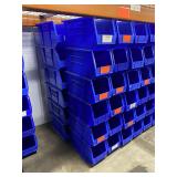 6 Uline S-14454 Blue Stack Bins 18 x 8 x 9