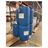 7 Food-Grade 55-Gallon Plastic Barrels