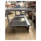 Uline H-4985 Jumbo Steel Cart, 2 Shelves