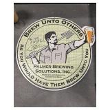 Signed Palmer Brewing Solutions Metal Sign