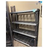 48' 4-Tier Heavy-Duty Plastic Shelving Unit