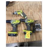 Ryobi 12V Cordless Drill/Driver Lot