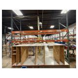 150' Pallet-Rack Workstation w/ Cubbies