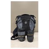 2 Tamron Camera Lenses w/ Tamrac Bag