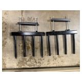 Pair of Clamp-On Pallet Rack Storage Arms