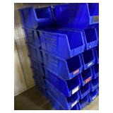 6 Uline S-14454 Blue Stack Bins 18 x 8 x 9