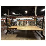 152' Mobile Rack Workstation, 2 Levels w/ Casters
