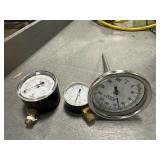 WIKA Thermometer & 2 Pressure Gauges