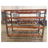 96' Teardrop Pallet Rack, 3 Levels
