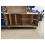 78' Mobile Parts Storage Rack w/ Casters