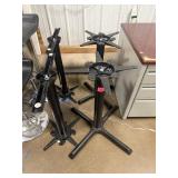 4 Cast Iron Pedestal Table Bases