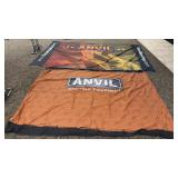 2 Large Anvil Brewing Equipment Fabric Banners