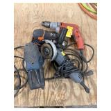 Assorted Corded Drills, Grinder & Sanders
