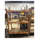 52' Mobile Steel Rack w/ Casters, 3 Levels