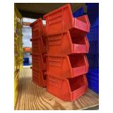 8 Akro-Mils Red Bins 5-3/8 x 4-1/8 x 3