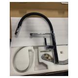 Unused Chrome Pull-Down Kitchen Faucet