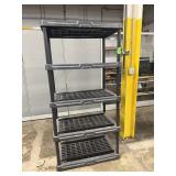 36' 5-Tier Heavy-Duty Plastic Shelving