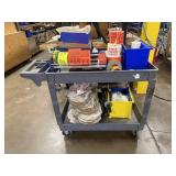 Rolling Cart w/ Shipping Labels & Supplies