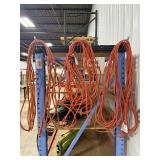 Large Lot of Orange Extension Cords