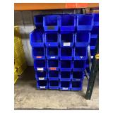 6 Uline S-14454 Blue Stack Bins 18 x 8 x 9