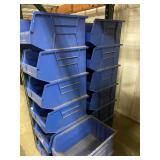 12 Quantum QUS255 Blue Stack Bins 16 x 11 x 8