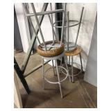 4 Metal Bar / Shop Stools