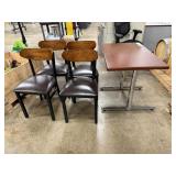 36' Cafe Table w/ 4 Chairs