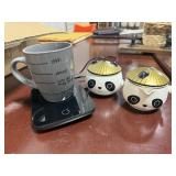 Mug Warmer, Panda Sugar & Creamer Set