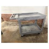 Uline 46' 2-Shelf Utility Cart w/ Casters