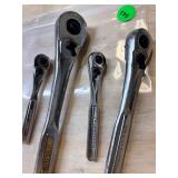 (4) Craftsman USA Ratchets - 1/4, 3/8 & 1/2