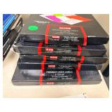 (5) Uline 3' Fluorescent Circle Laser Labels